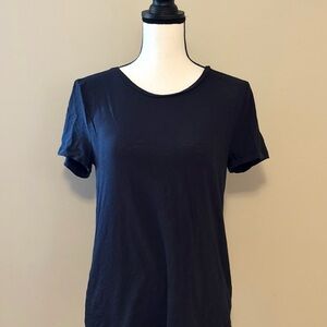 J. Crew Black Short Sleeve Tee sz medium euc